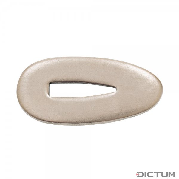 Bolster with Finger Guard, 15 x 31 mm, Nickel, Blade Thickness 3.0 mm, V-Slot