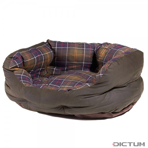 Barbour Dog Bed, Wax/Cotton, Classic/Olive, Size M