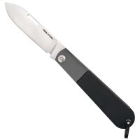 Navaja Real Steel Barlow RB-3, Drop Point, negro