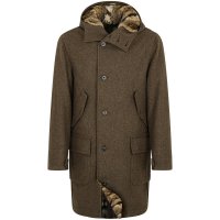 Habsburg »Sigismund« Habsburg »Sigismund« Men's Loden Jacket, with Hamster Fur, Mud, Size 50