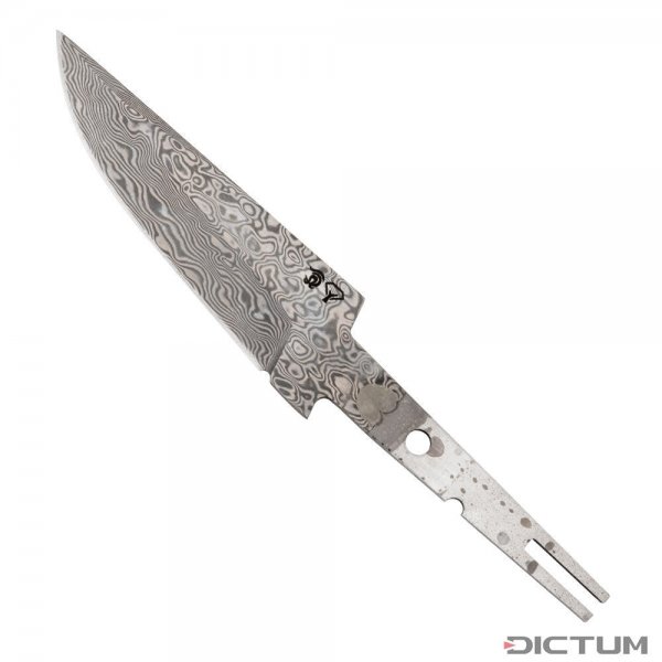 Lama per coltello da caccia scand. Raffir »Tommy Astrup«, Damasco, 110 strati