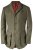 Olive background with windowpane check in curry and camel