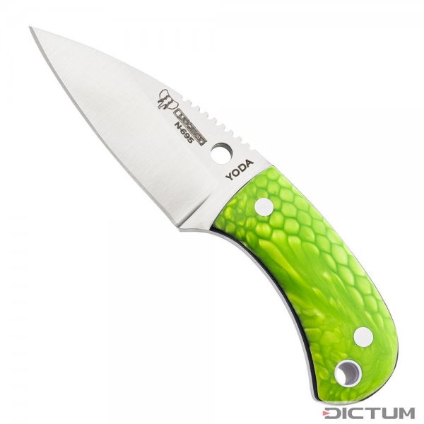 Cudeman »Yoda« Neck Knife, Green Juma, Kydex Sheath