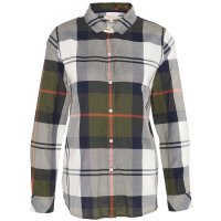 Damska bluzka Barbour Damska bluzka Barbour „Moorland”, oliwka/pikantna dynia, kratka, rozmiar 40