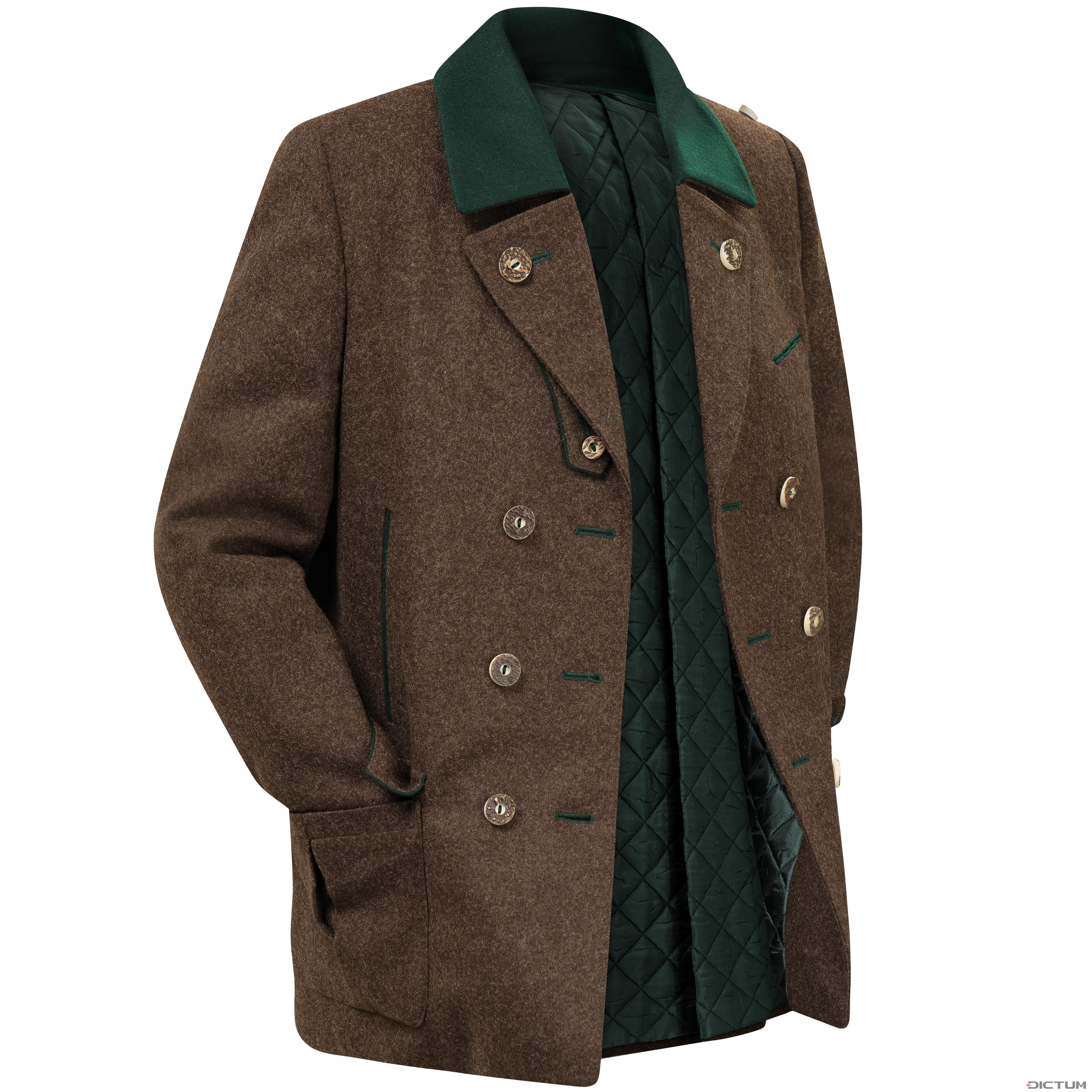 Men s Hunting Peacoat Dark Brown Size 48 Dictum