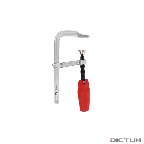 DICTUM All-steel Bar Clamp, Pivot Handle, Jaw Depth 80 mm, Jaw Opening 160 mm