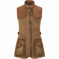 »Shooter Lady« Ladies’ »Shooter Lady« Ladies’ Leather Hunting Vest, Forest Green, Size 42