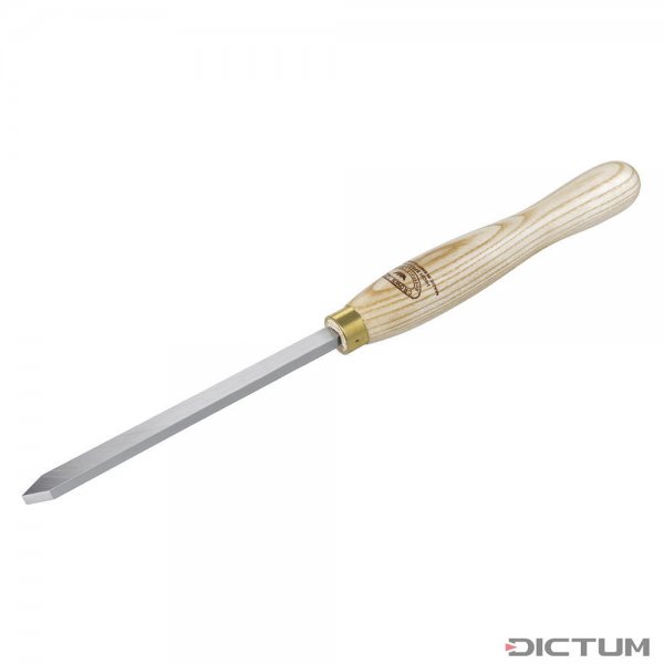 Crown Triangular Parting Tool, Oiled Ash Handle, Blade Width 3 mm