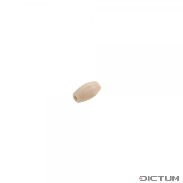 Perles en os » Hairpipe «, couleur naturelle, 12 mm, 10 pièces