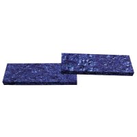 Plaquettes de manche acryliques, bleu veiné