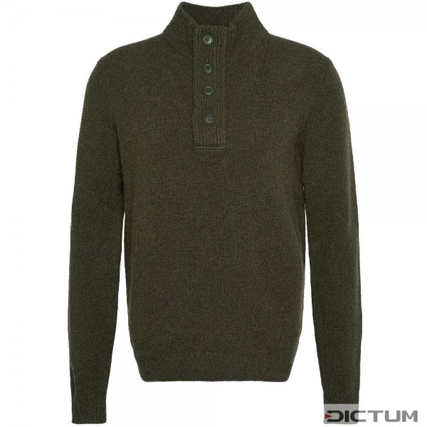 Sweter męska z zamkiem Barbour »Essential«, wodorosty, rozmiar XXL