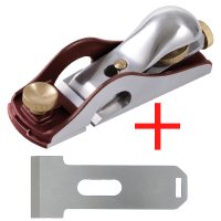 DICTUM Rabbet Block Plane, Adjustable Mouth, SK4 Blade, incl. Replacement Blade
