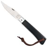 Coltello a serramanico MAIN »Workers Line«, lama Clip Point, legno di Pakka nero