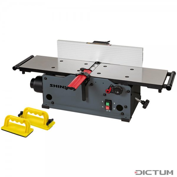 Dégauchisseuse Shinko AH200s, tables en en fonte d'acier