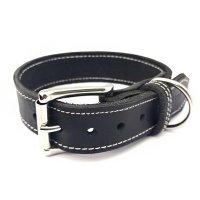 Collar para perro Bolleband Classic 30 mm, negro, XL