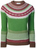 Eribé Ladies Sweater Fair Eribé Ladies Sweater Fair Isle, Green, Size S