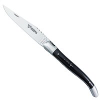 Складной нож Laguiole с двойной пластиной, рог буйвола
