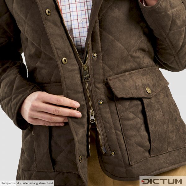 Laksen Ladies Quilted Jacket Hampton Brown Size 34 Dictum