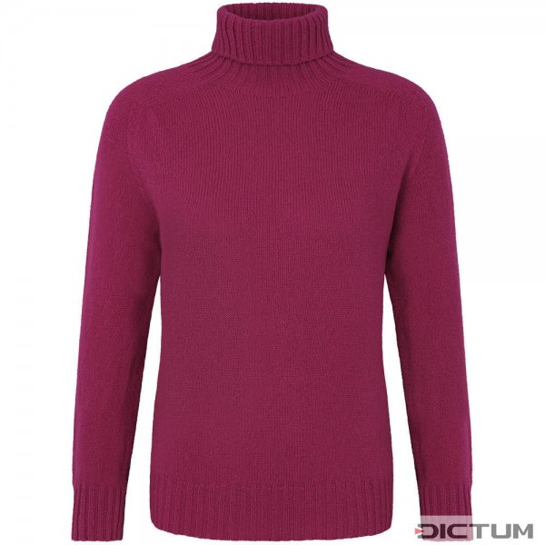 Ladies Turtleneck Sweater, Purple, Size XL