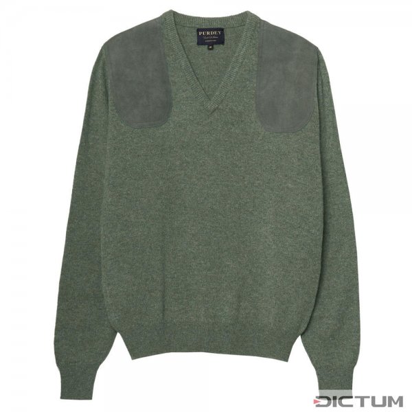 Purdey Ladies Shooting Sweater, Green, Size 12