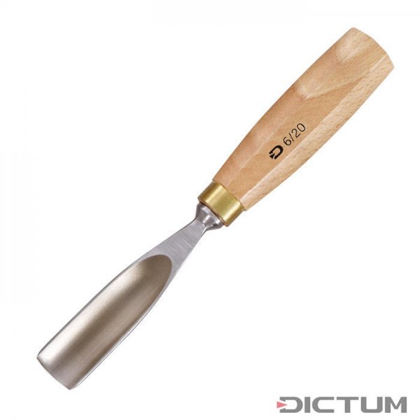 DICTUM Compact Sculpting Chisel, Sweep 6 / 20 mm