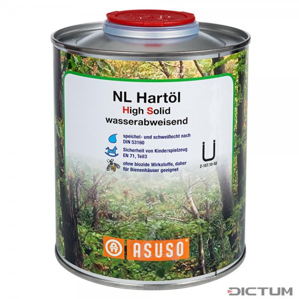 ASUSO NL tvrdý olej High Solid, vodoodpudivý, 750 ml