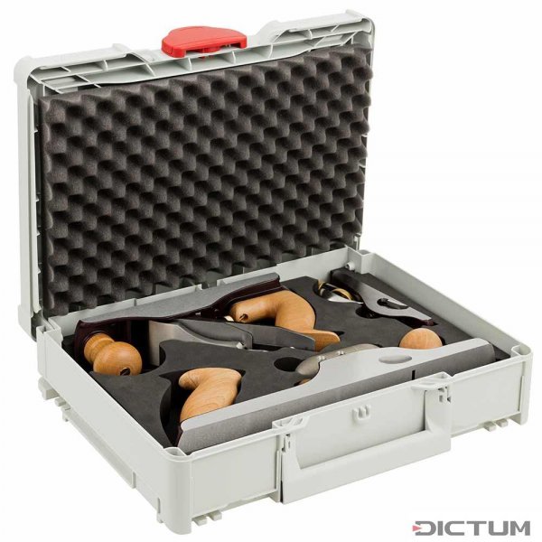 DICTUM 刨床套装，适合初学者，左手，Systainer T-Loc，SK4-铁。