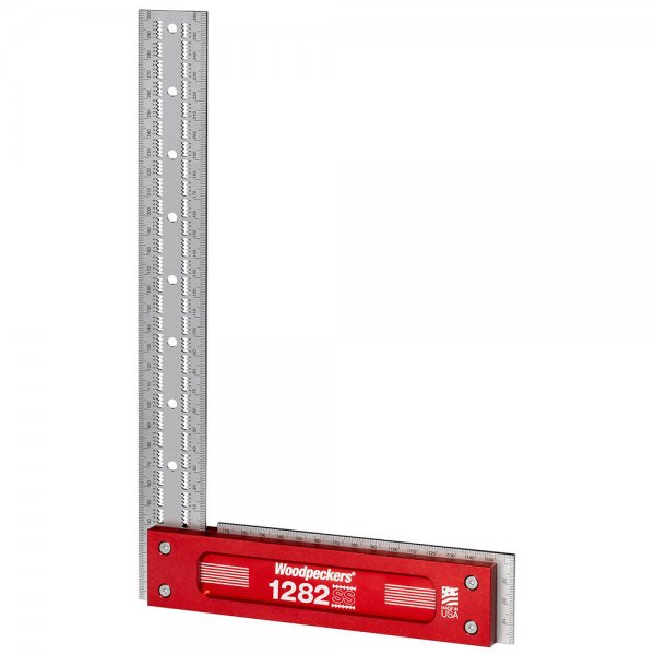 Équerre de précision 90° Woodpeckers en acier inoxydable, modèle 1282