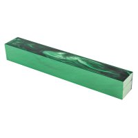 Quadrello per penna in acrilico, verde abete perlato
