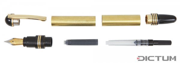 Kit de montage pour stylo-plume Leroy, doré, 50 pièces