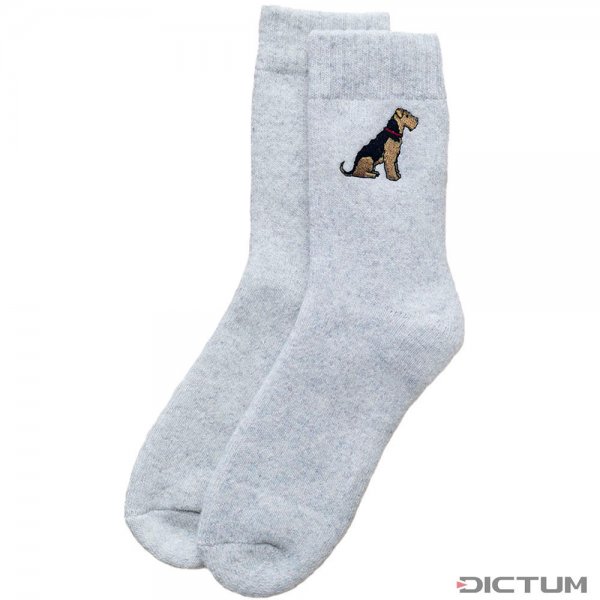 Dog Lover Socks, Welsh Terrier Motif