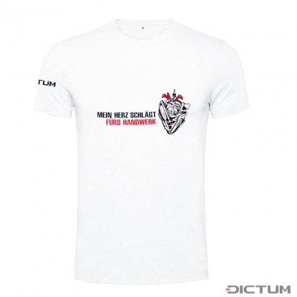 DICTUM T-Shirt »Heart«, White, M