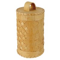 Storage Container, Birch Storage Container, Birch Bark with Braided Pattern