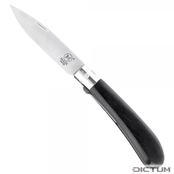 MAIN Klappmesser »German Line«, Drop-Point, Pakkaholz schwarz