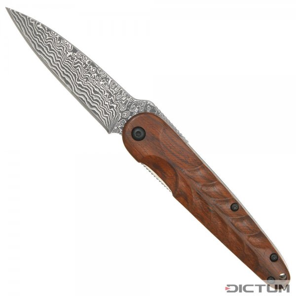 Nóż składany Higo-Drop-Point, Suminagashi, Cocobolo