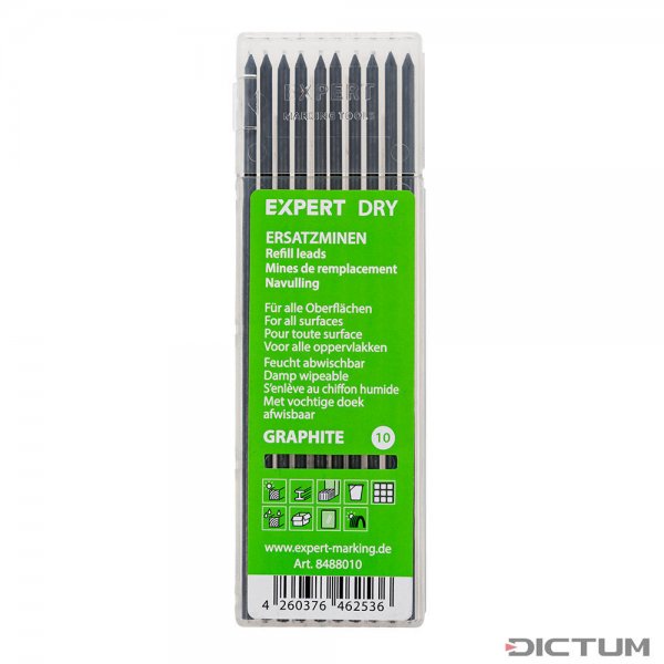 Запасные грифели для универсального маркировочного карандаша Expert Dry, 10 шт.