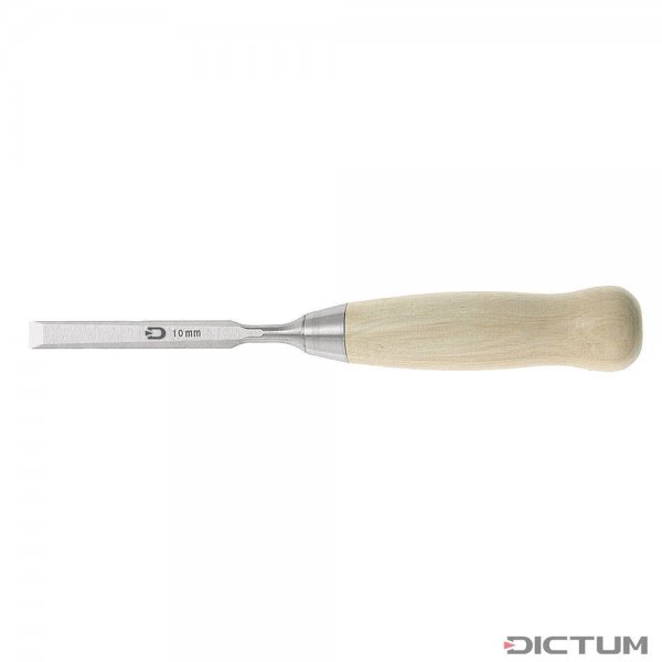 Ciseau à bois DICTUM, forme courte, largeur de lame 10 mm