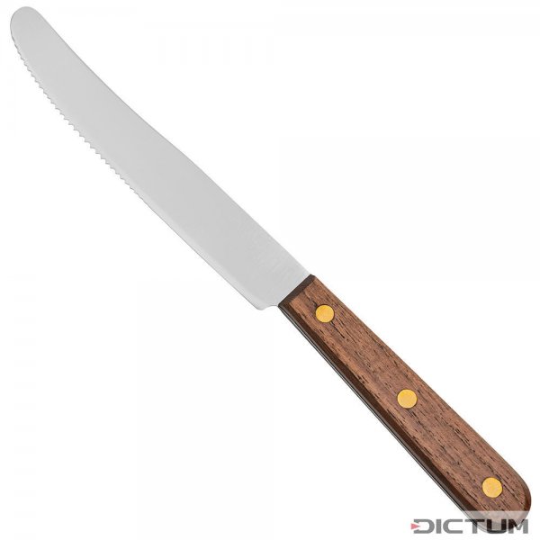 Rustic Cutlery, Acacia, Buckels Table Knife with Serrated Edge