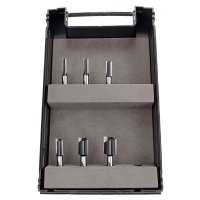 DICTUM TC Groove Cutters with Ground Base Blade, 6-piece Set