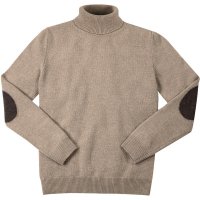 Męski sweter z golfem Męski sweter z golfem Geelong „Luke”, beżowy, XXL