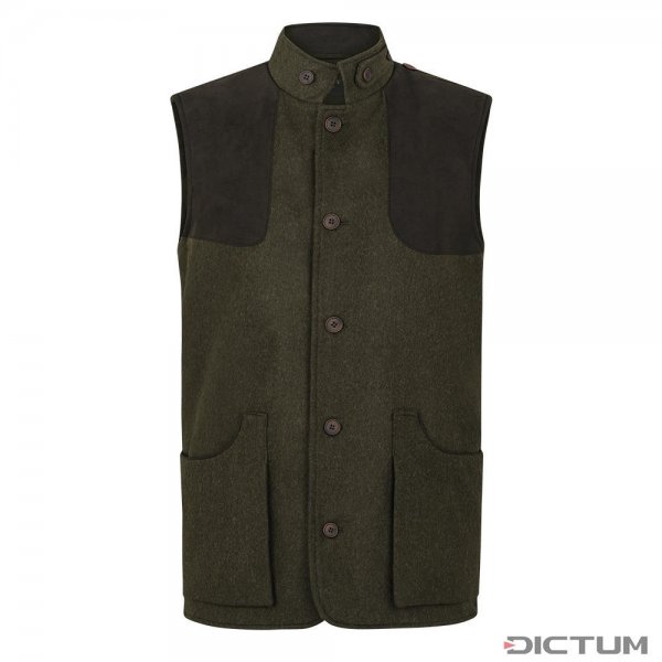 Purdey Mens Shooting Vest, Loden, Green, Size M