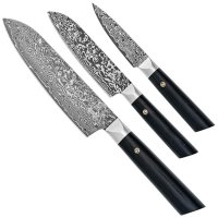 Juego de cuchillos Zayiko 載 Black Edition, 3 piezas