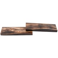Cachas de cuerno de Cachas de cuerno de búfalo teñido, par, negro/azul, 130 x 38 x 8 mm