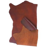 Cuir de bovin suédois, Cuir de bovin suédois, quart de peau, brun, 8-9 pi²