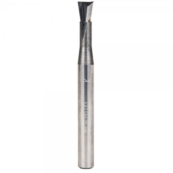 Axcaliber Dovetail Cutter, 7.5° x 6 x 7.1 x 6.35 mm