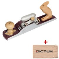 DICTUM Low-Angle Jack Plane No. 62, Incl. Hot Dog Right, HSS Blade