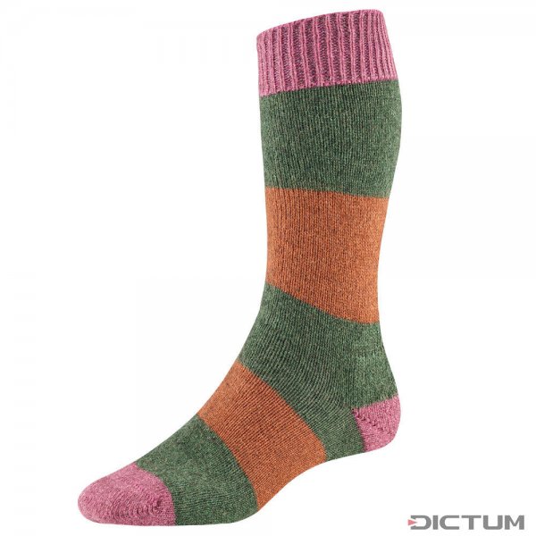 Socken mit Blockstreifen, Merino-Possum, Größe S