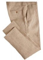 Herrenhose Irisches Herrenhose Irisches Leinen, beige-weiß, Größe 48