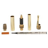 Kit di montaggio penna roller, Columbus, bronzo antico, 5 pezzi