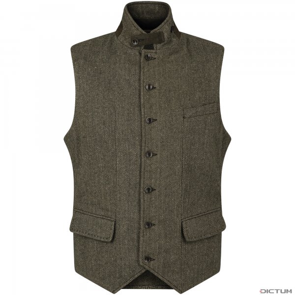 Gilet pour homme » Dandy «, tweed, vert foncé, taille 50